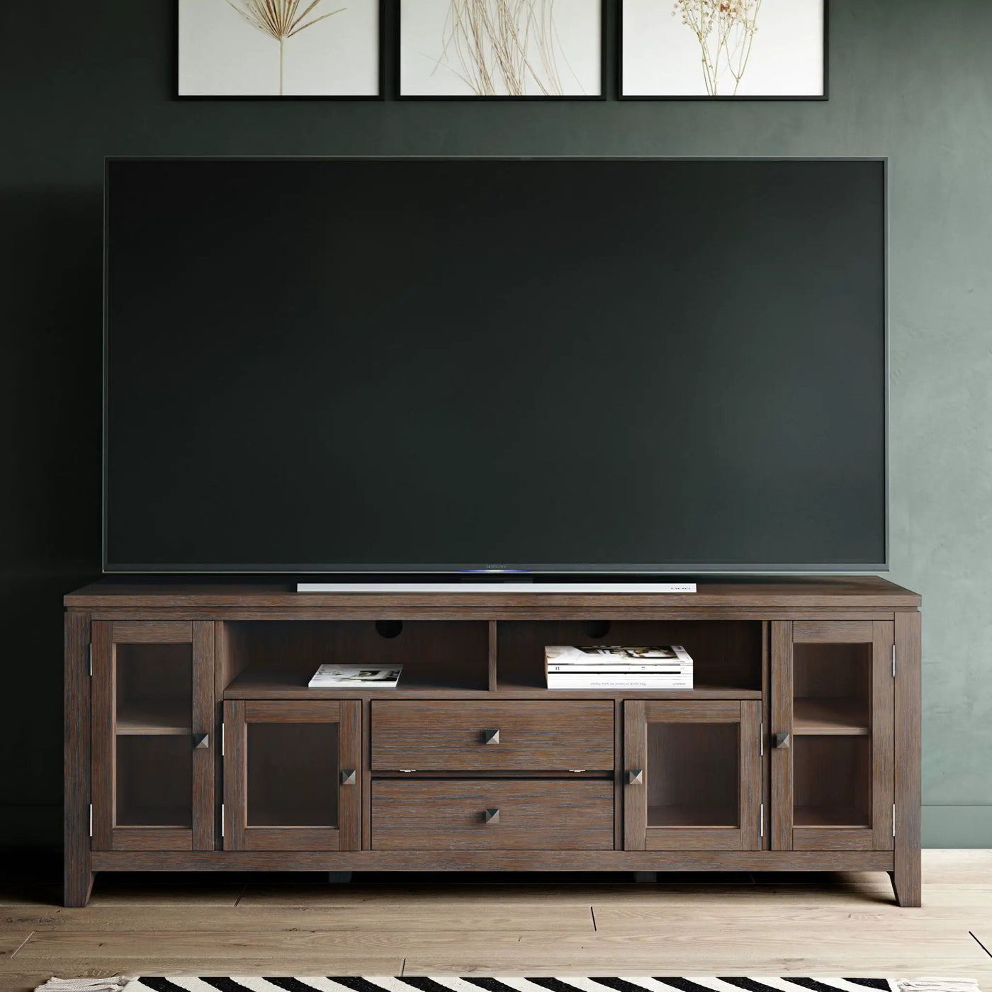 Cosmopolitan - Handcrafted Wide TV Media Stand by Unique Piece Furniture