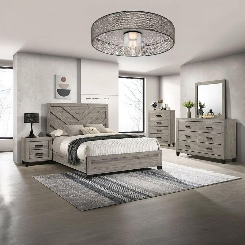 Mari - Mirror - Light Gray Finish by Unique Piece Furniture