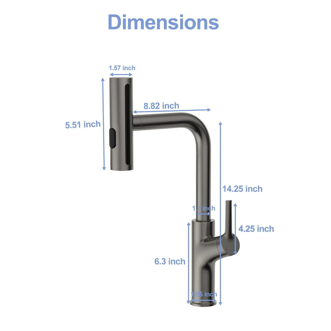 Drop-In Stainless Steel Kitchen Sink With Pull-Out Faucet And Soap Dispenser by HouseOfZazla