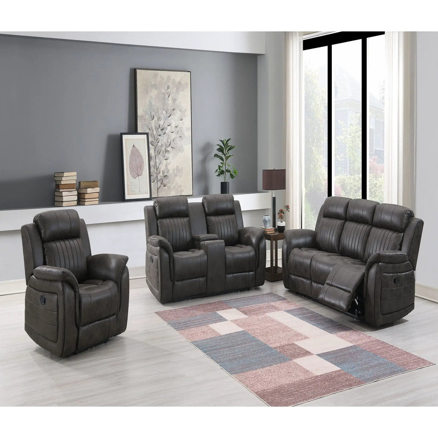 Steban - Transitional Style Living Room Set by HouseOfZazla