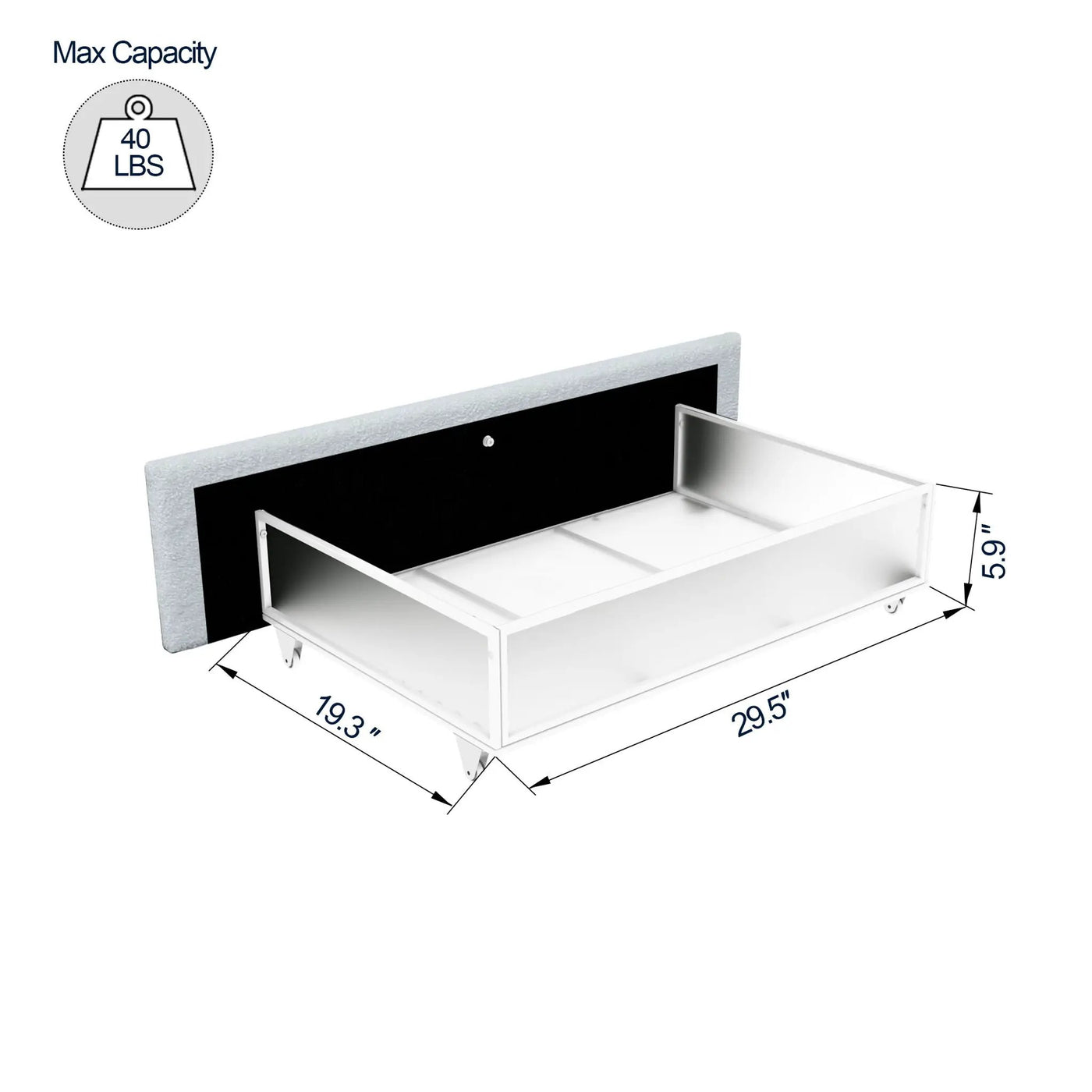 Liv - Patented With Drawers Upholstered Storage Platform Bed by HouseOfZazla