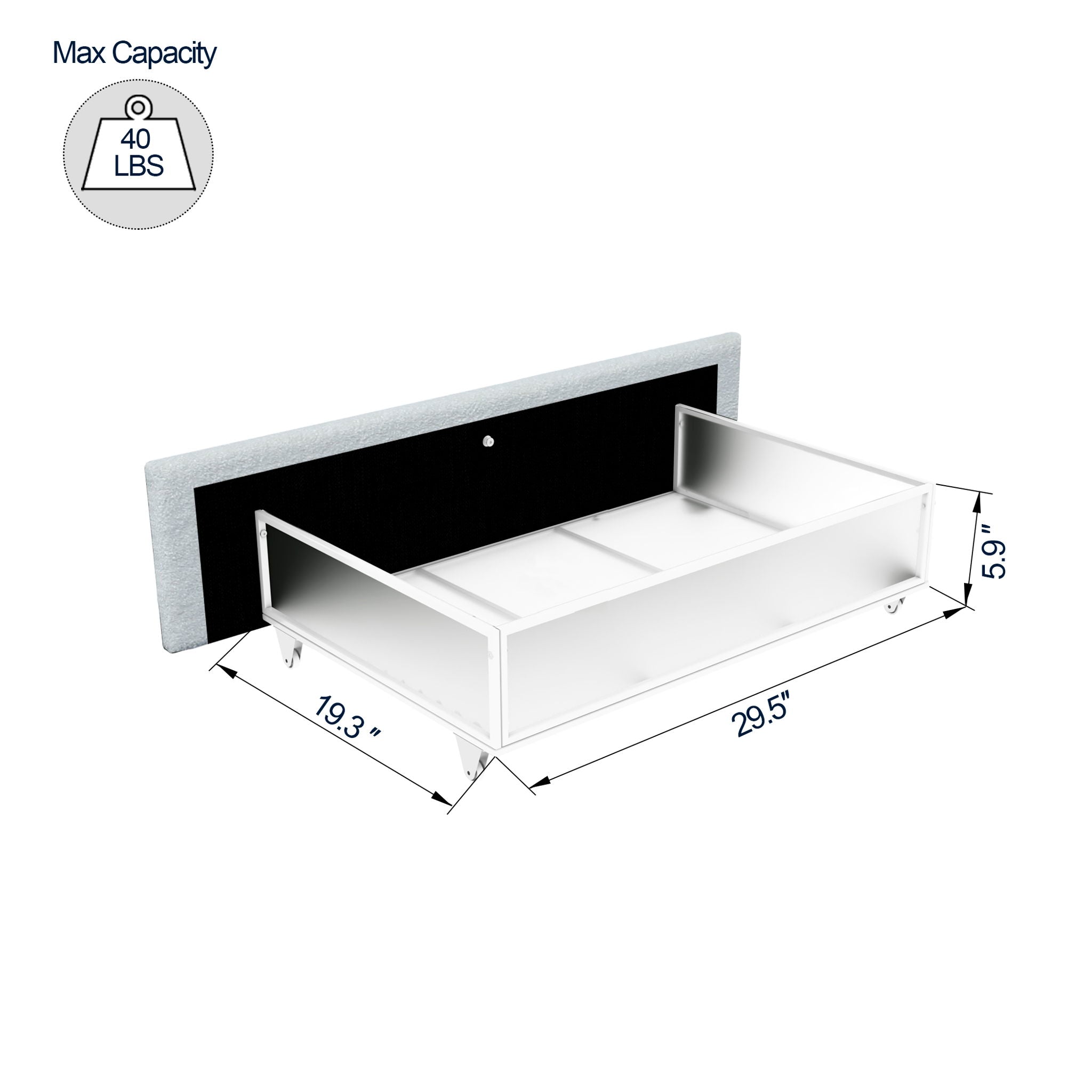 Liv - Patented With Drawers Upholstered Storage Platform Bed by HouseOfZazla