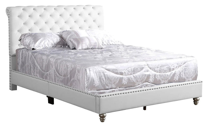Elegant Transitional Upholstered Bed by HouseOfZazla