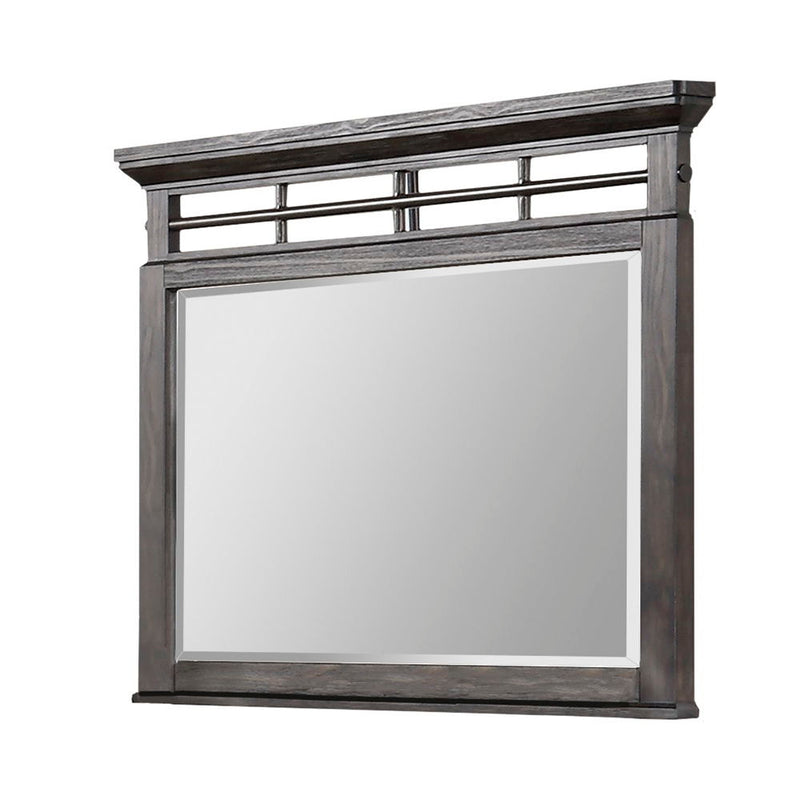 Mahogany Mirror with Solid Wood Frame - Mahogany, photo 2 of 5