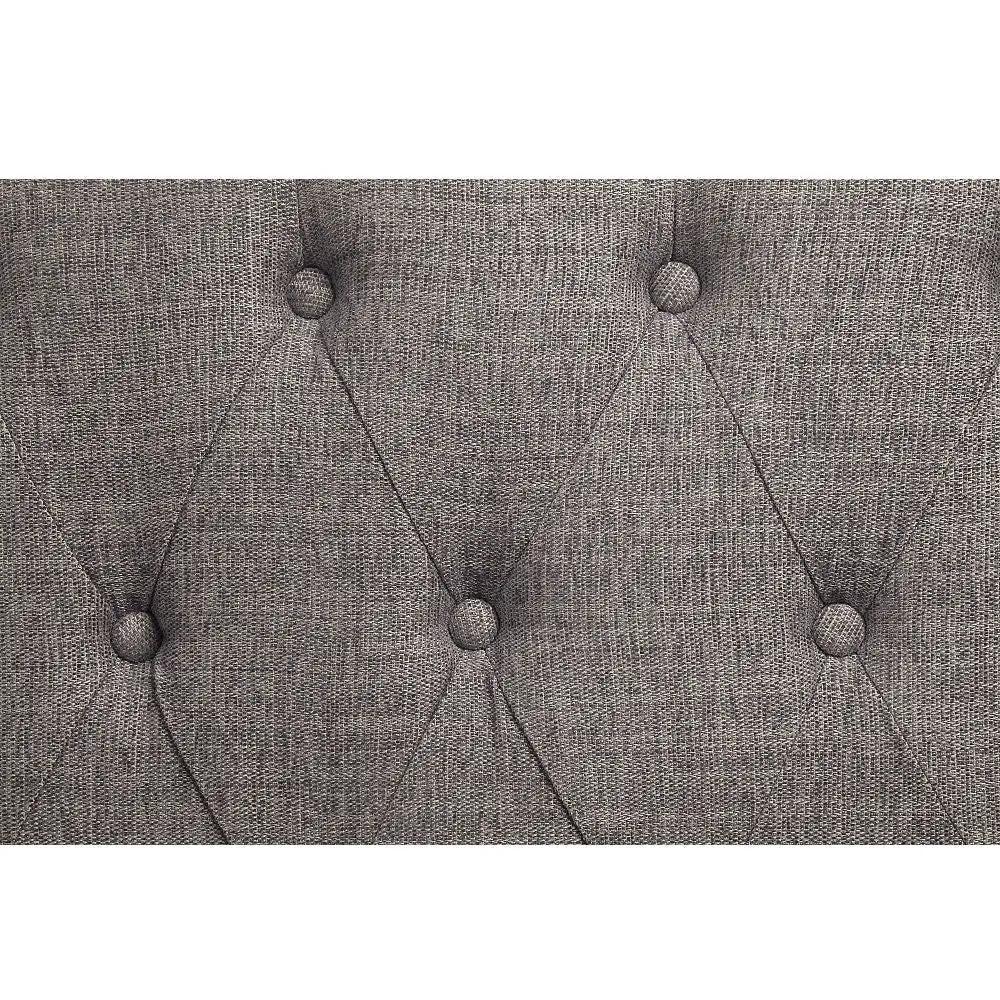 Florian - Chair - Gray Fabric & Antique White by Unique Piece Furniture