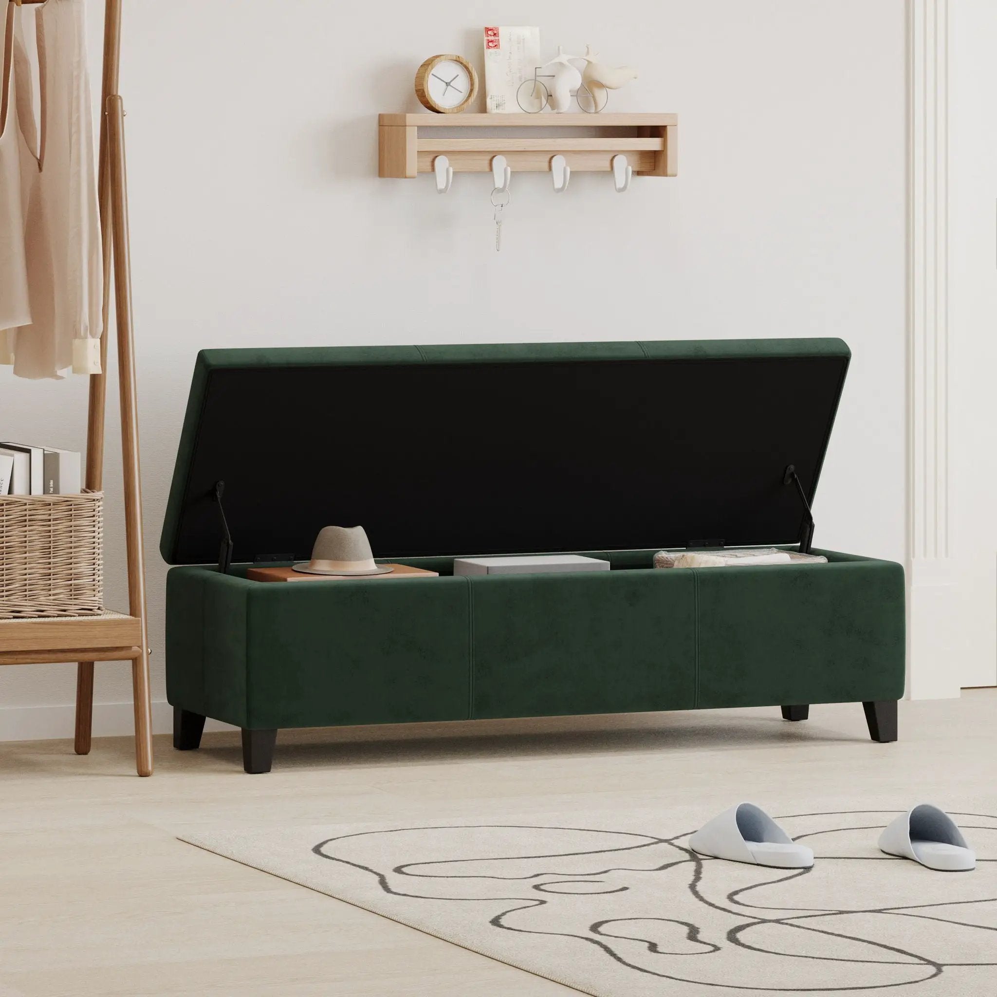 Upholstered Storage Ottoman Bench by HouseOfZazla