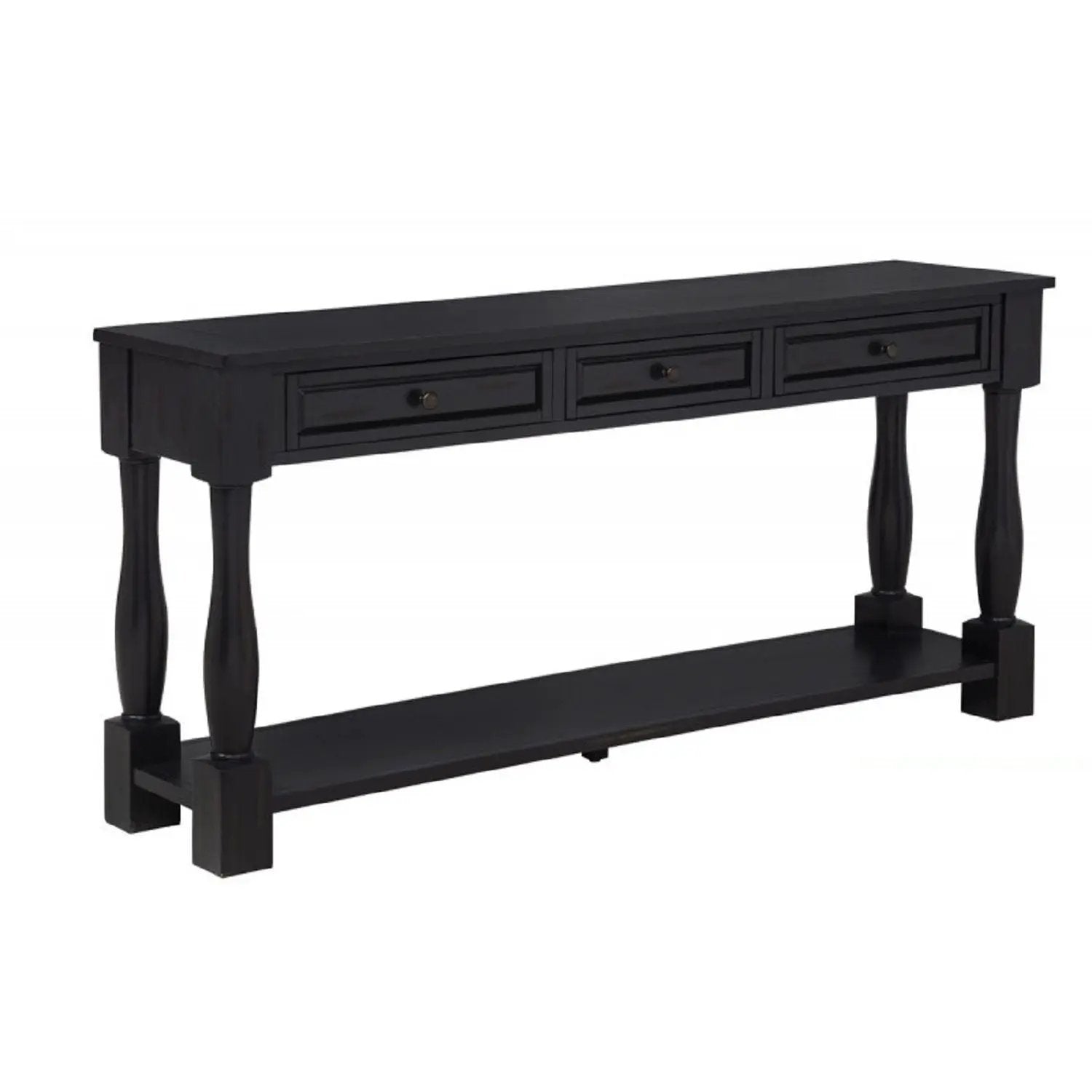 Long Console Table With Drawers And Shelf by Unique Piece Furniture