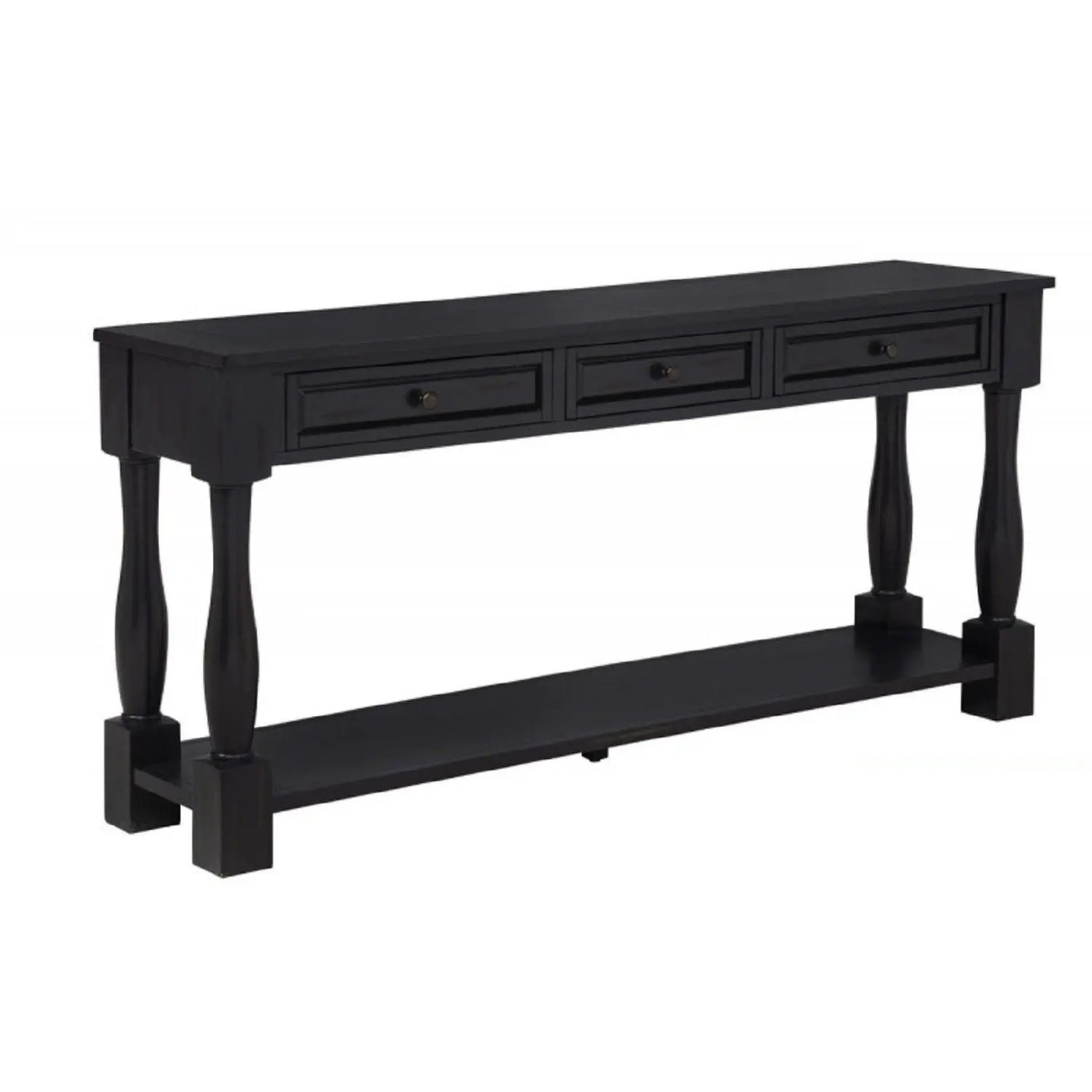 Long Console Table With Drawers And Shelf by HouseOfZazla