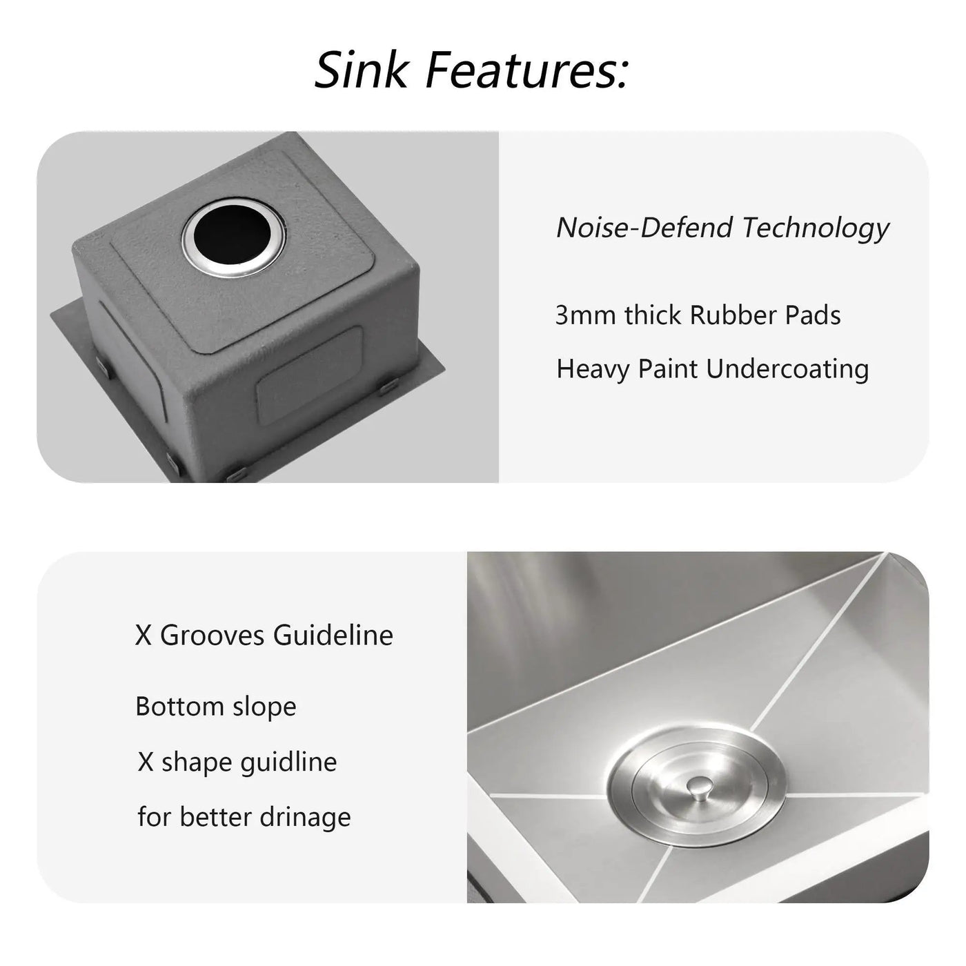 Premium Laundry Drop In Utility Sink 16 Gauge Stainless Steel, Topmount by HouseOfZazla