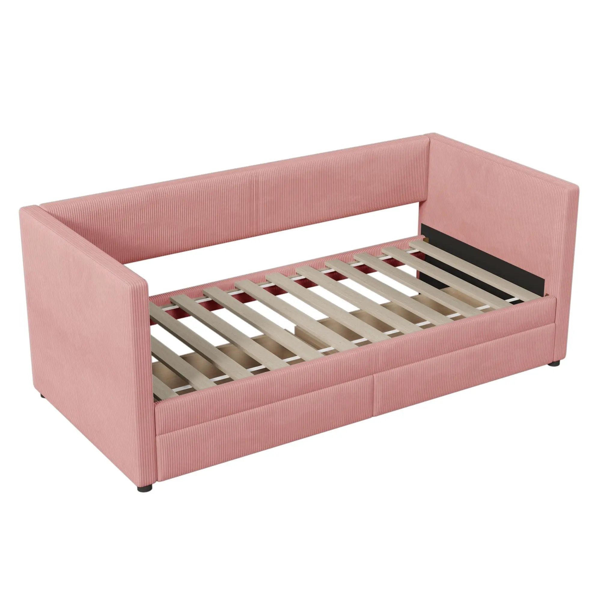 Daybed With Two Drawers And Wood Slat by Unique Piece Furniture