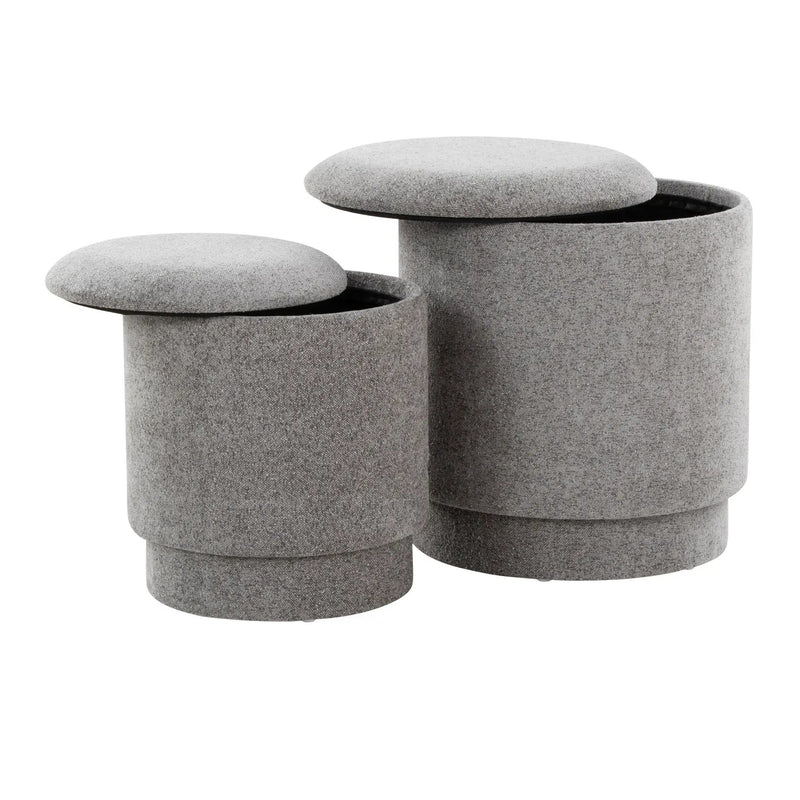 Marla - Upholste Contemporary Ottoman Set by Unique Piece Furniture