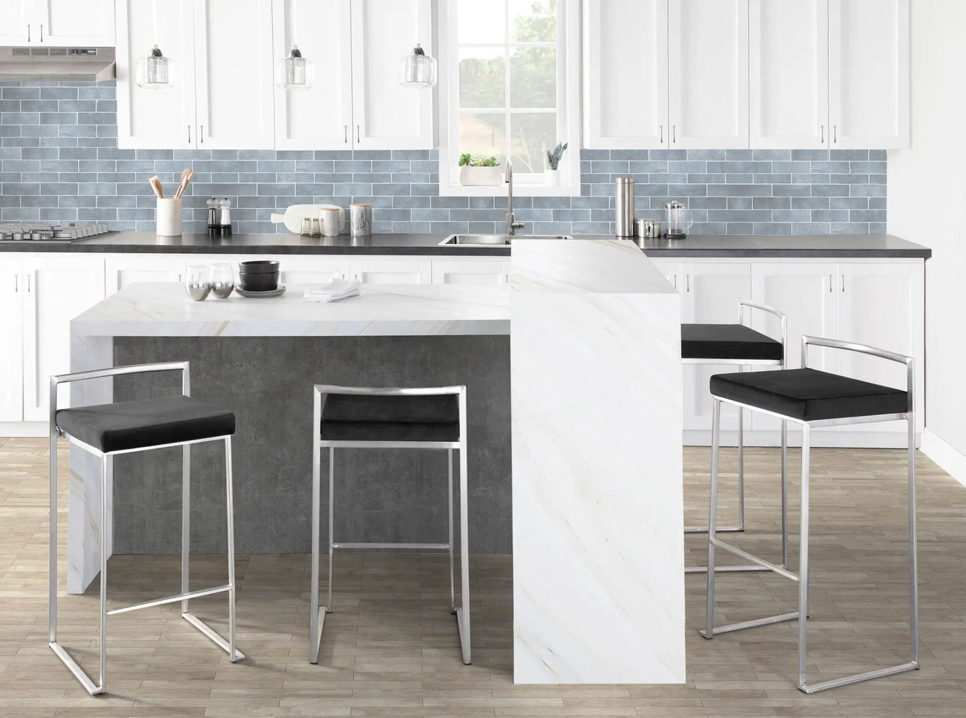 Fuji - Contemporary Stackable Design Barstool by HouseOfZazla