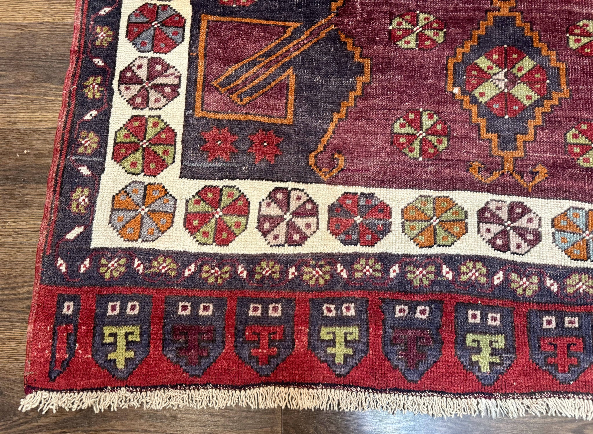 Turkish Kazak Rug 5x7, Geometric by Jewel Rugs