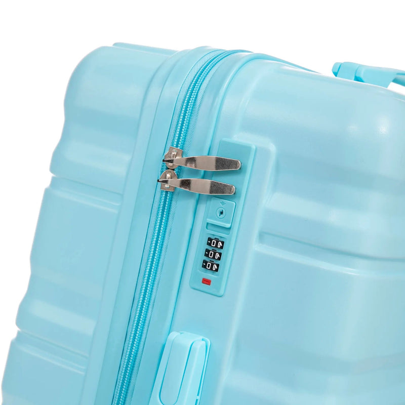HIFINE Tourist 3-Piece ABS Spinner Wheel Luggage Set (Blue) by HouseOfZazla