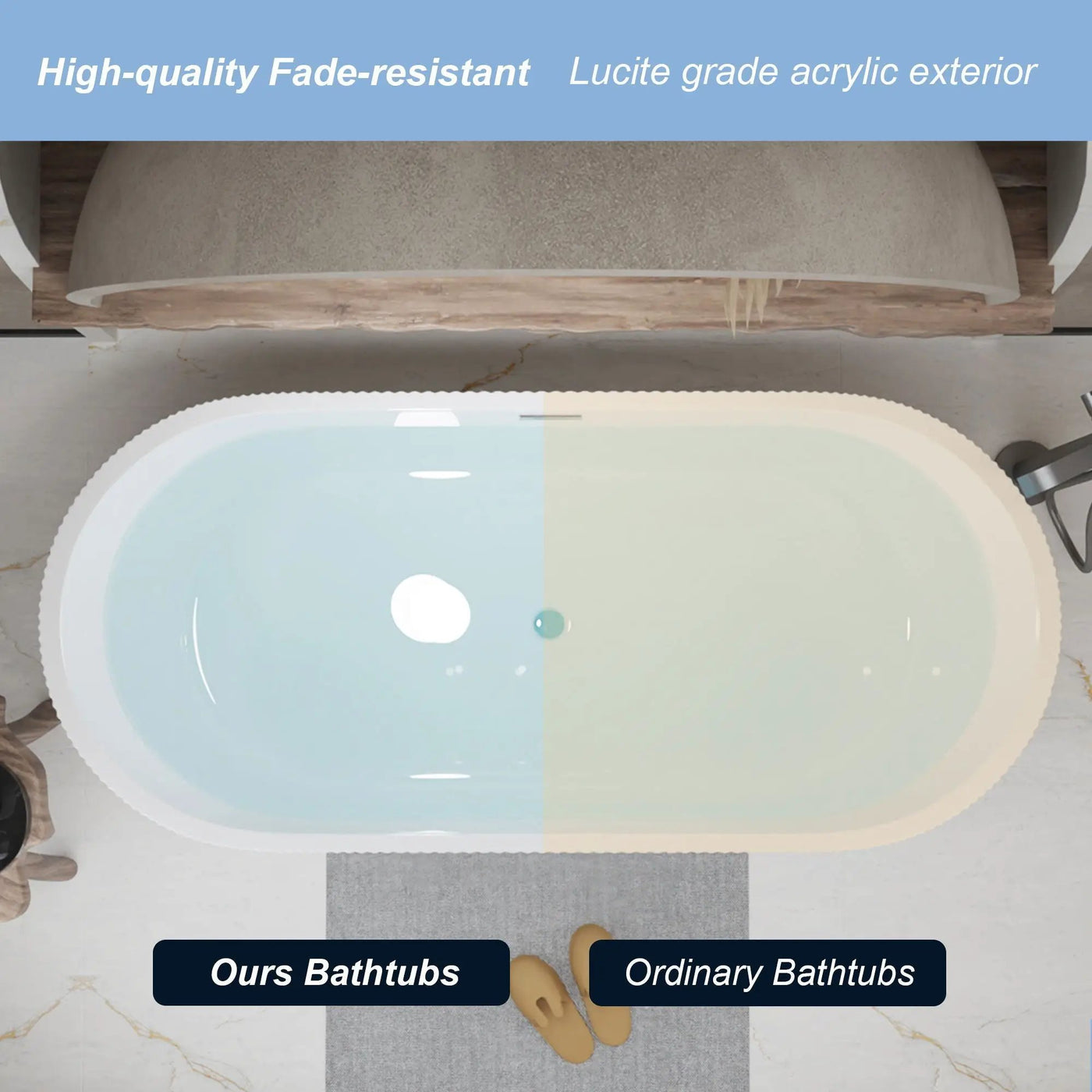 Linear Freestanding Soaker Tub by HouseOfZazla