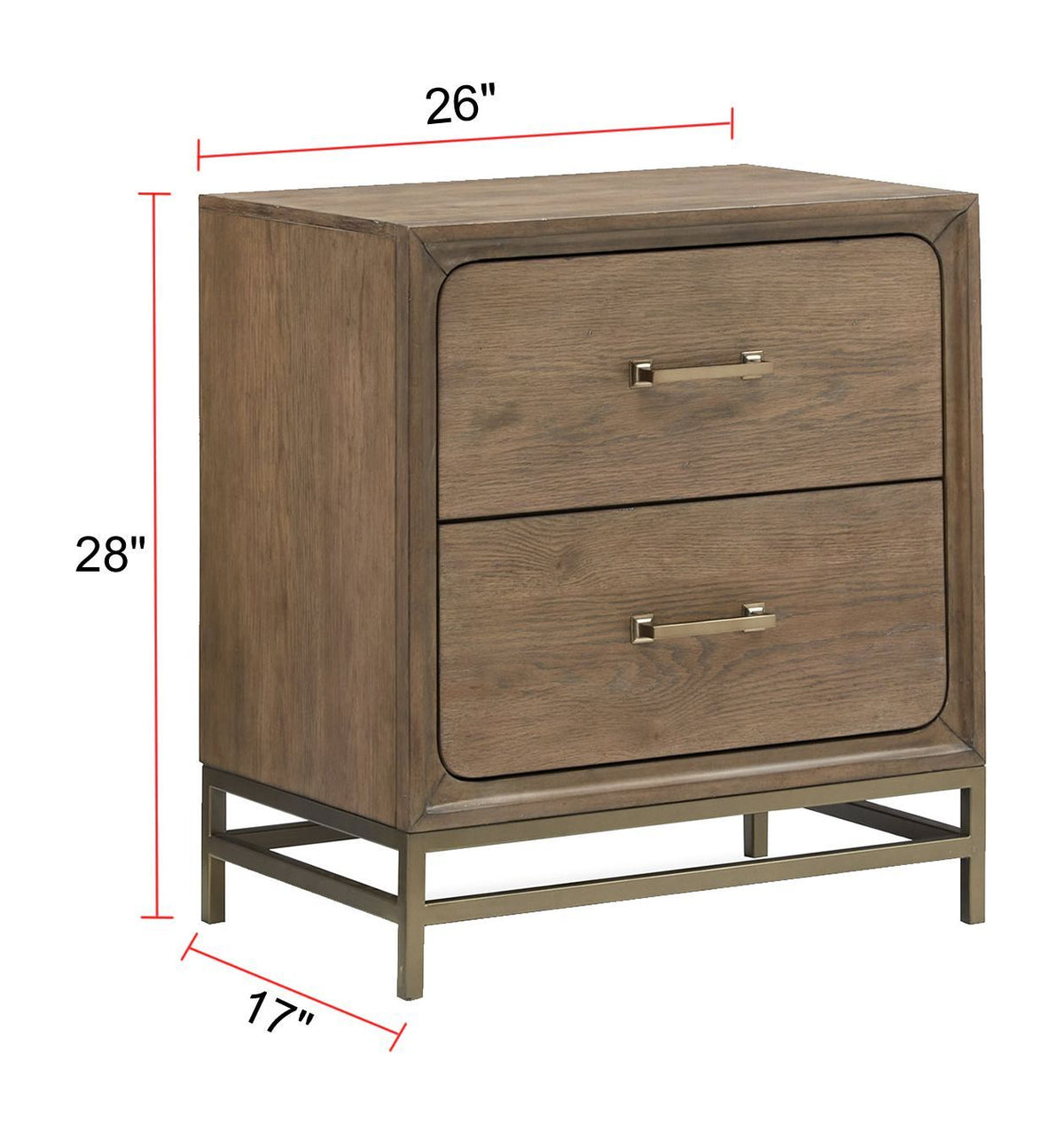 Lindon - Drawer Nightstand - Belgian Wheat, photo 2 of 7