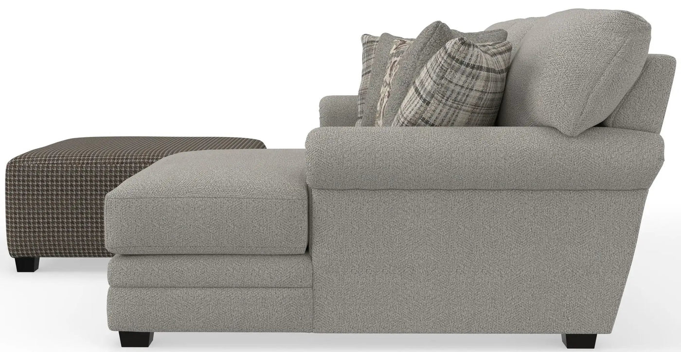 Livingston - Sectional With Comfort Coil Seating, 40" Cocktail Ottoman And Accent Pillows Included by Unique Piece Furniture