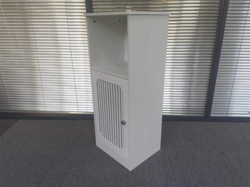 Bathroom Low Cabinet with Louvered Door by HouseOfZazla