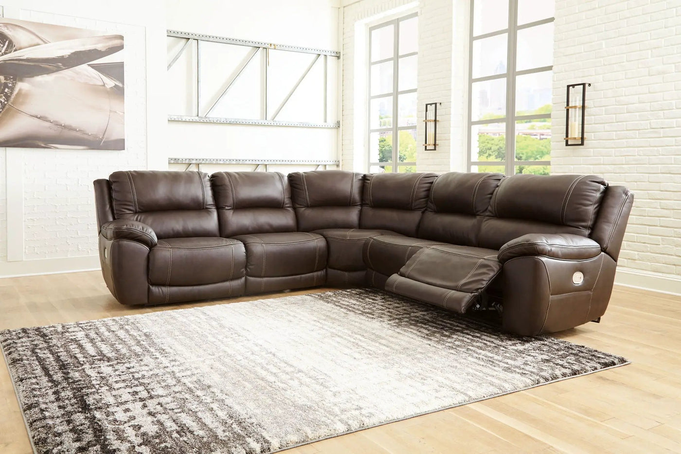 Dunleith - Power Reclining Sectional by Unique Piece Furniture