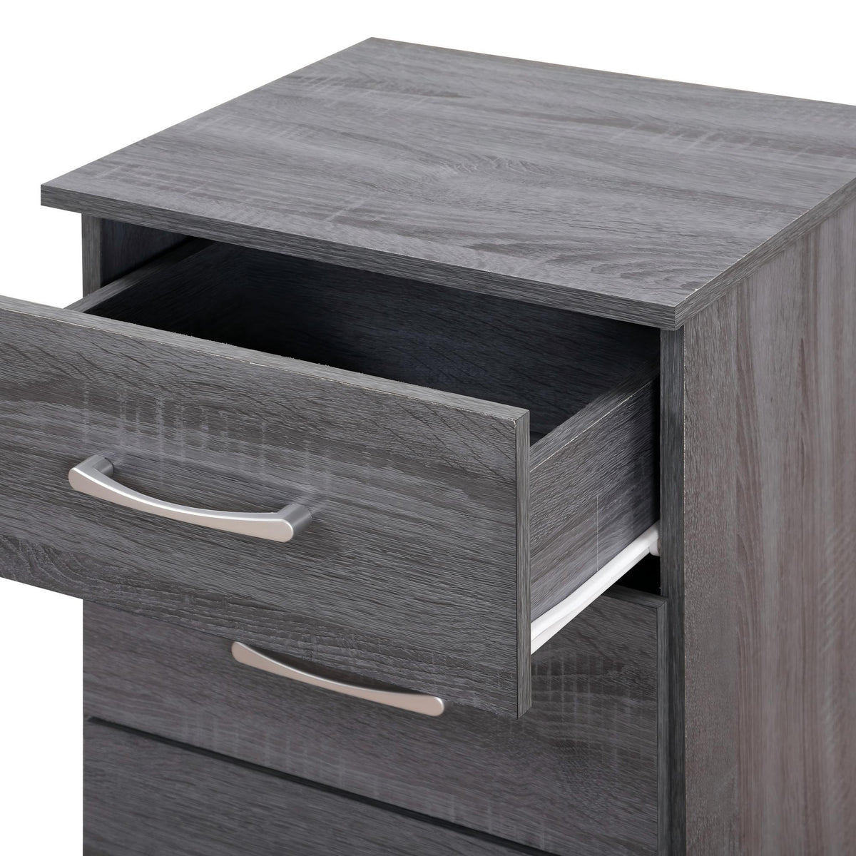 Accent Nightstand with Spacious Storage - Dark Gray or Light Brown, photo 3 of 9
