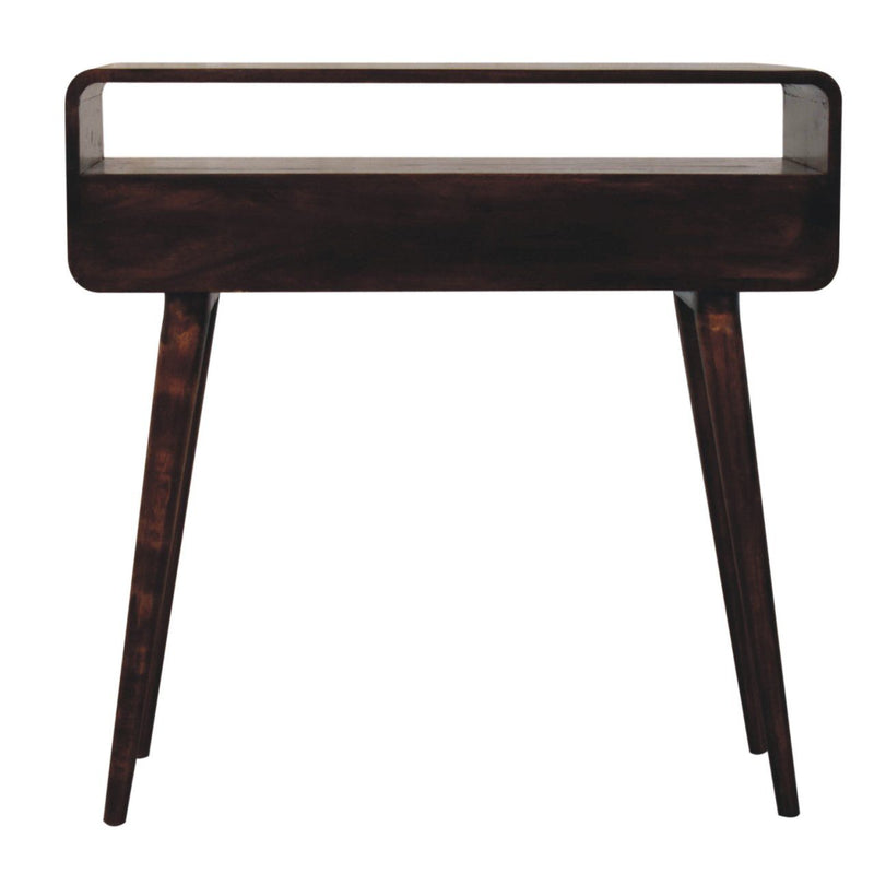 Solid Wood Curved Console Table by HouseOfZazla
