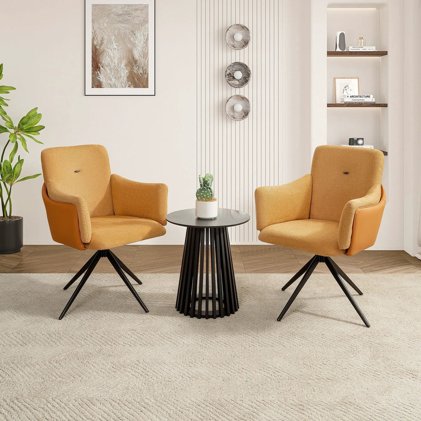 Swivel Home Office Desk Chairs With Arm (Set of 2) by HouseOfZazla