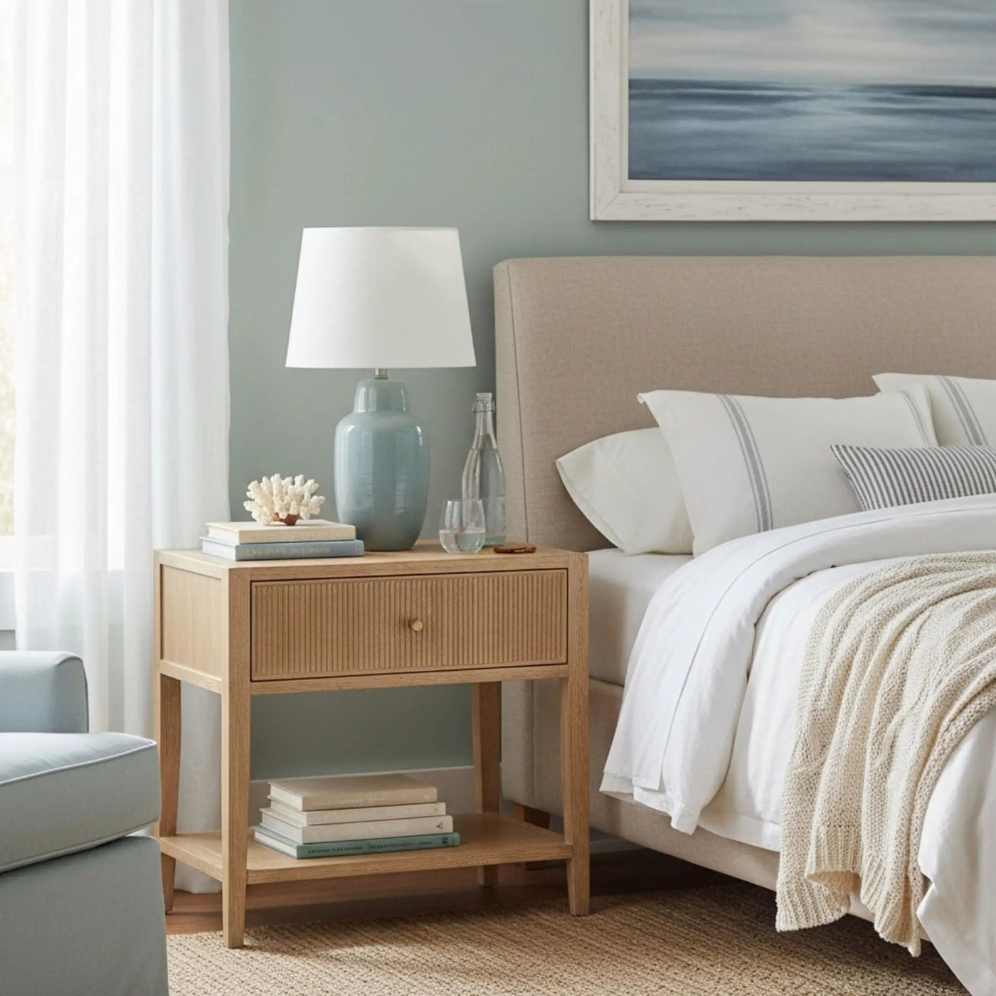 Finley - 1 Drawer Storage Nightstand by HouseOfZazla