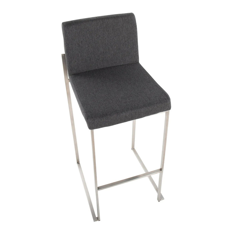 Fuji - Contemporary And Modern Elegance High Back Barstool by Unique Piece Furniture