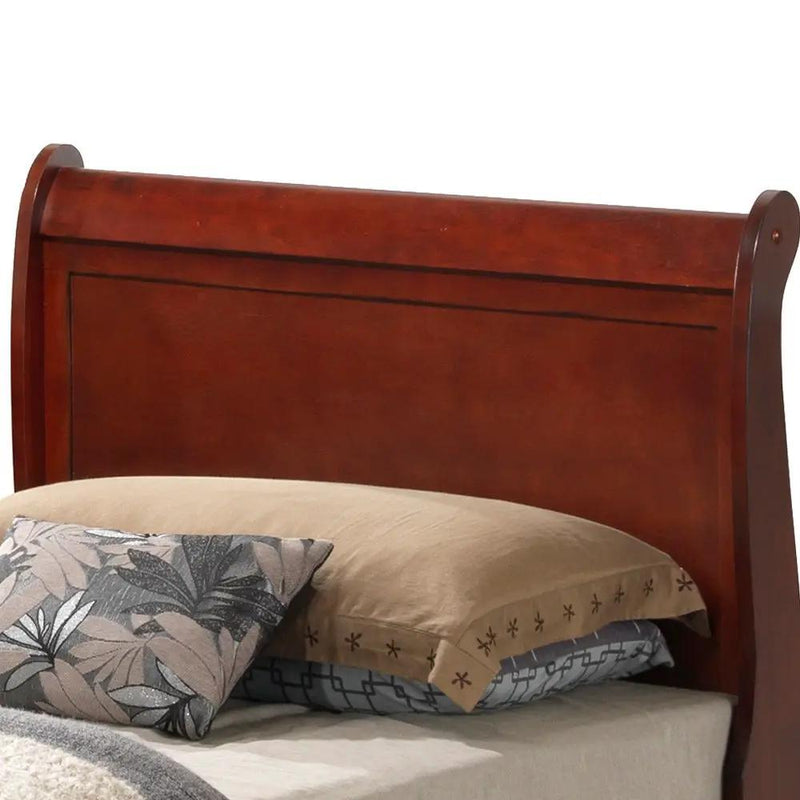 Sleigh Bed With Low Footboard by Unique Piece Furniture