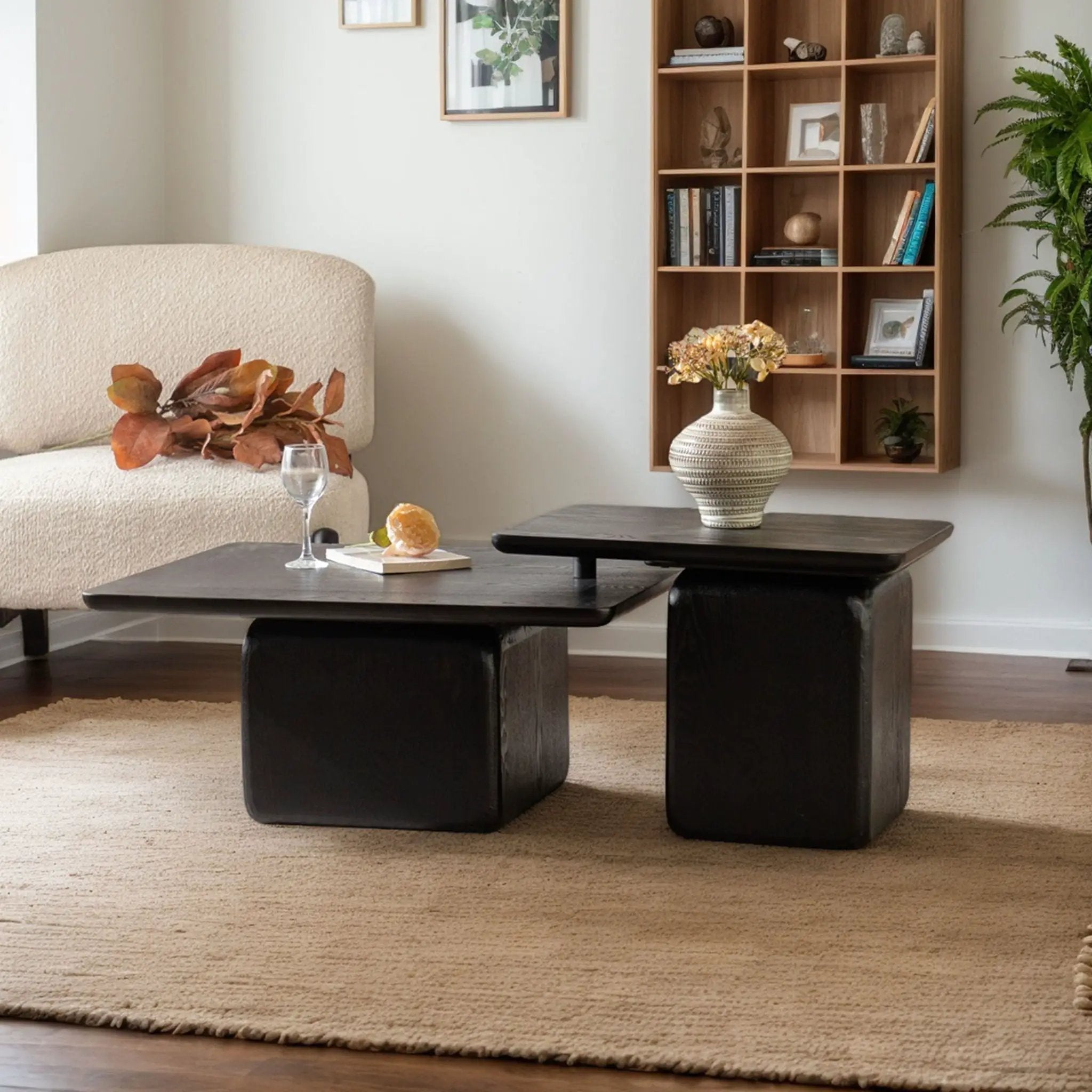 Square Coffee Table Set (Set of 2) by Unique Piece Furniture
