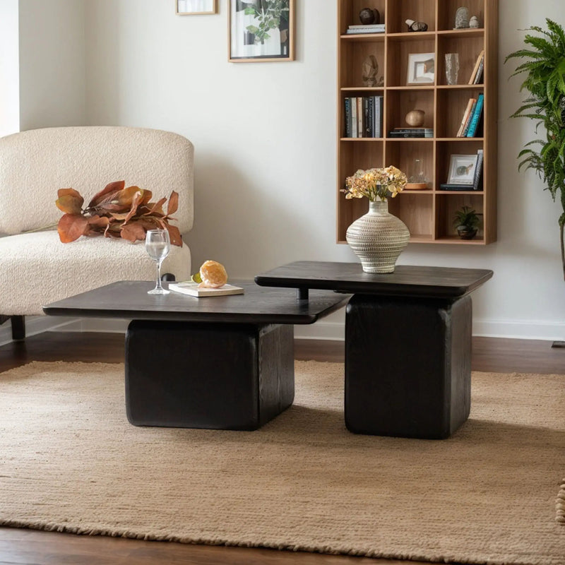 Square Coffee Table Set (Set of 2) by Unique Piece Furniture