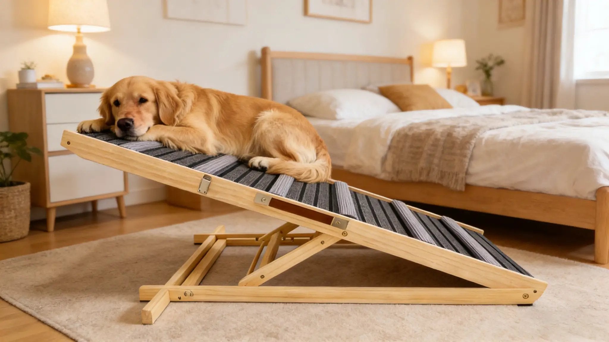 2026 Upgraded Dog Ramp for Couch with Adjustable Heights and Non-Slip Pads by HouseOfZazla