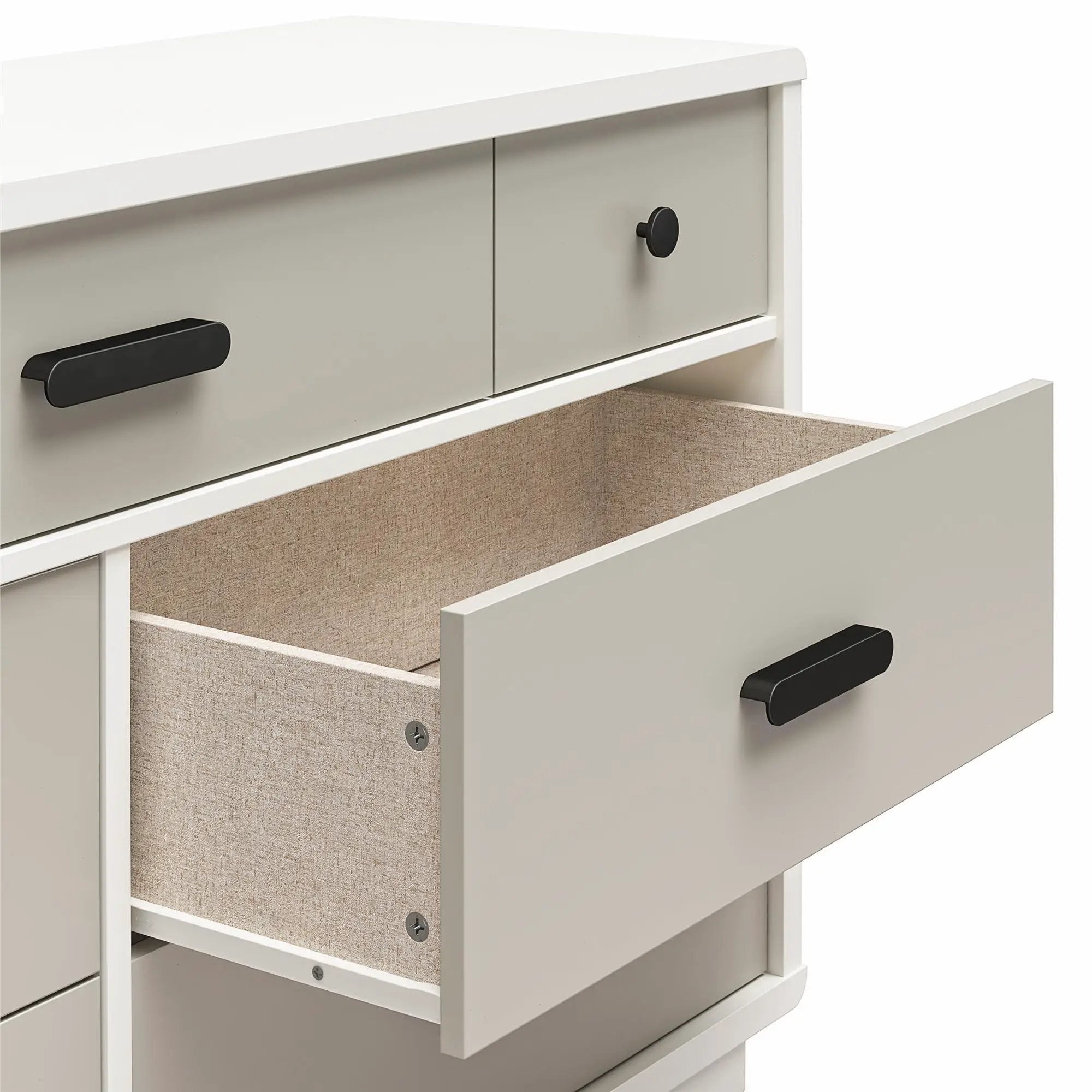 Valencia - 7 Drawer Wide Dresser - Taupe by Unique Piece Furniture