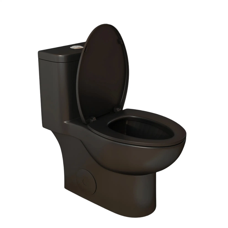 Tornado Flush One-Piece Toilet with Comfort Chair Seat by HouseOfZazla