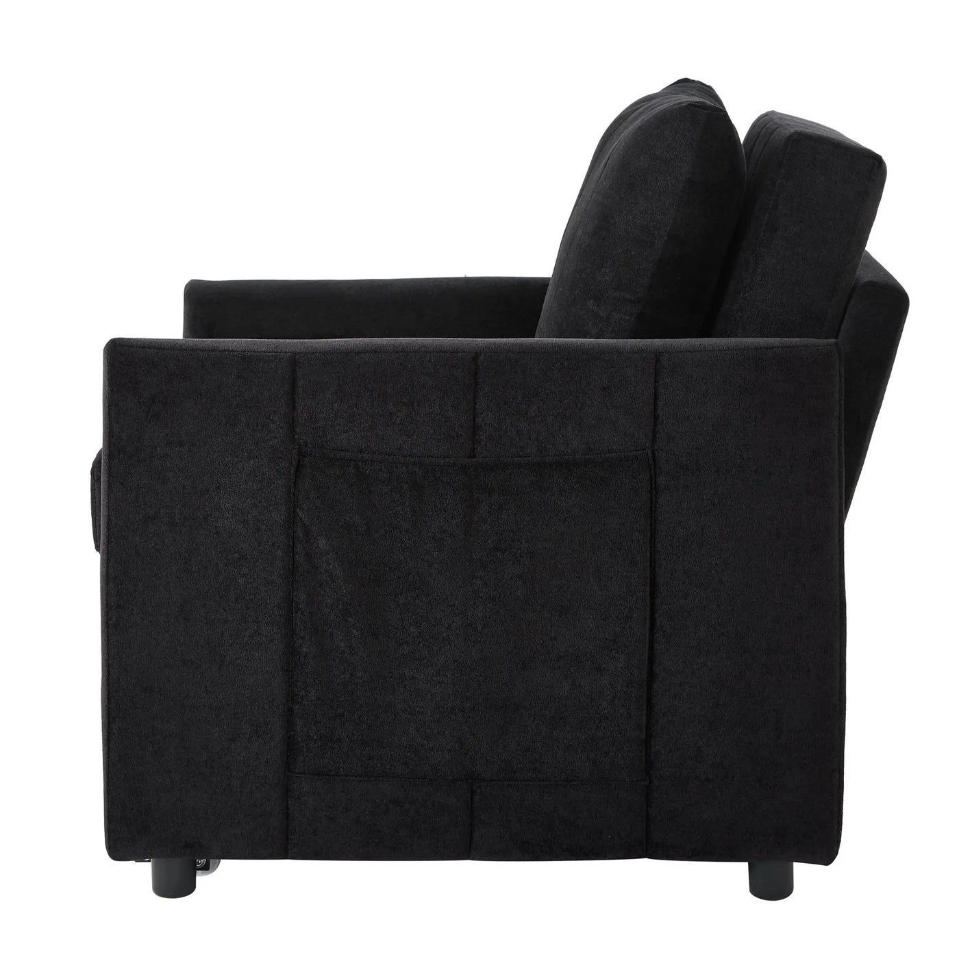 Upholstered Convertible Sleeper Sofa With 5 Position Backrest, Side Pockets, Storage by HouseOfZazla