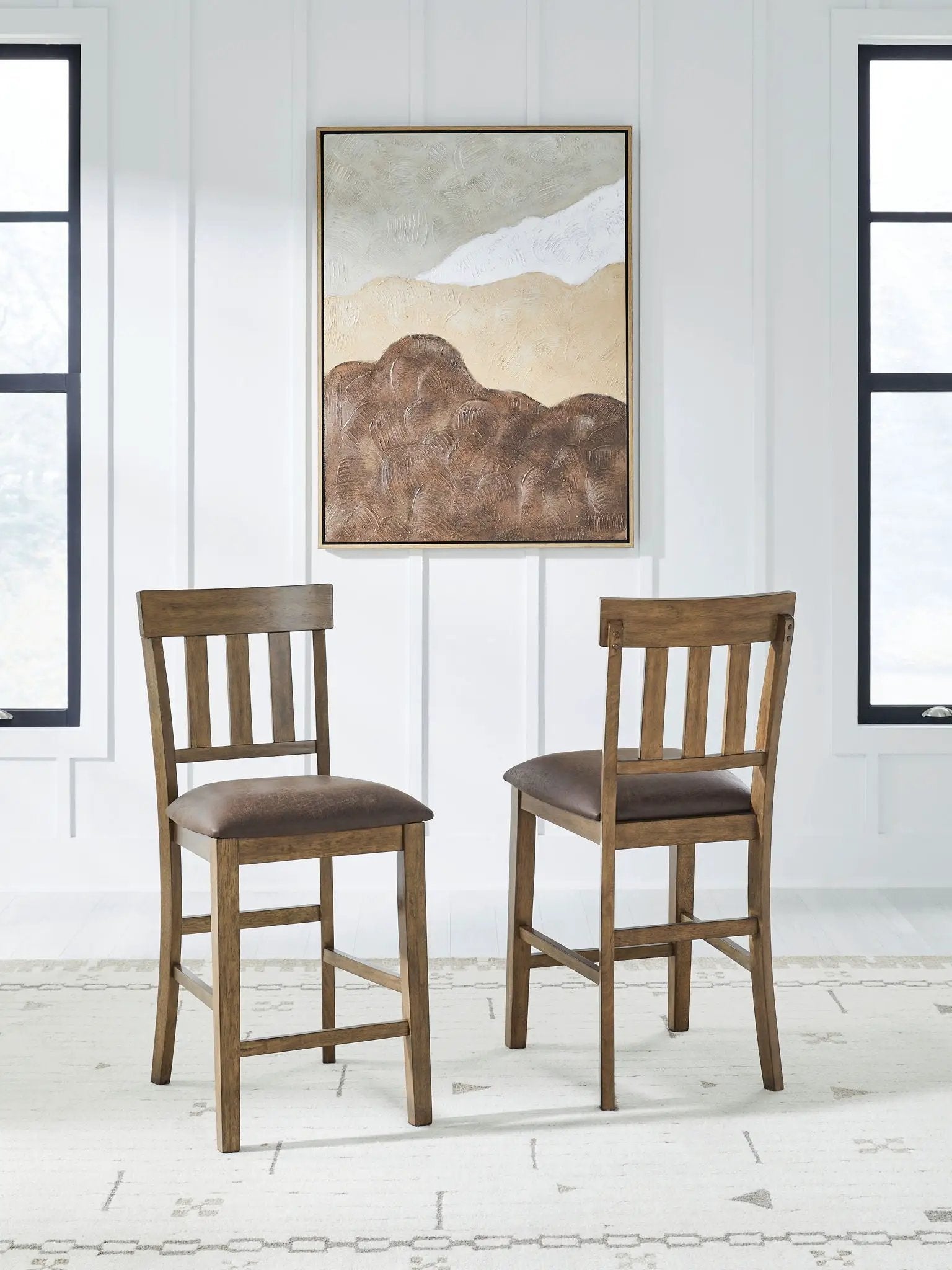 Urbinforte - Upholstered Barstool (Set of 2) - Light Brown by Unique Piece Furniture
