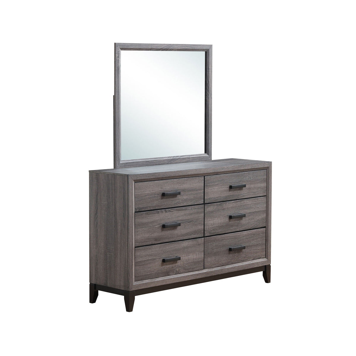 Mirage Dresser with Six Spacious Drawers - Dark Gray or White, photo 4 of 10