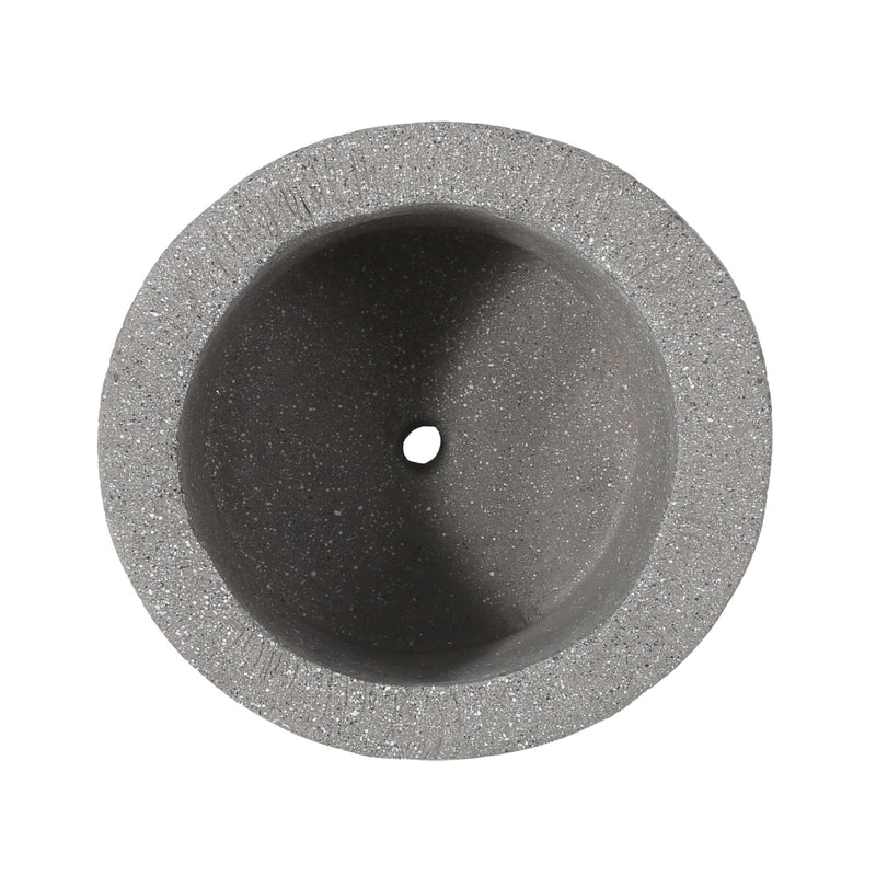Classic Flower Planter With Magnesium Oxide Material - Stone Gray by HouseOfZazla