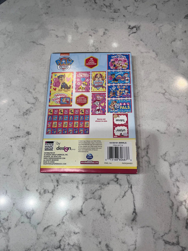 Brand New Sealed Paper Magic Group Valentine Paw Patrol Card Kit by Selzalot