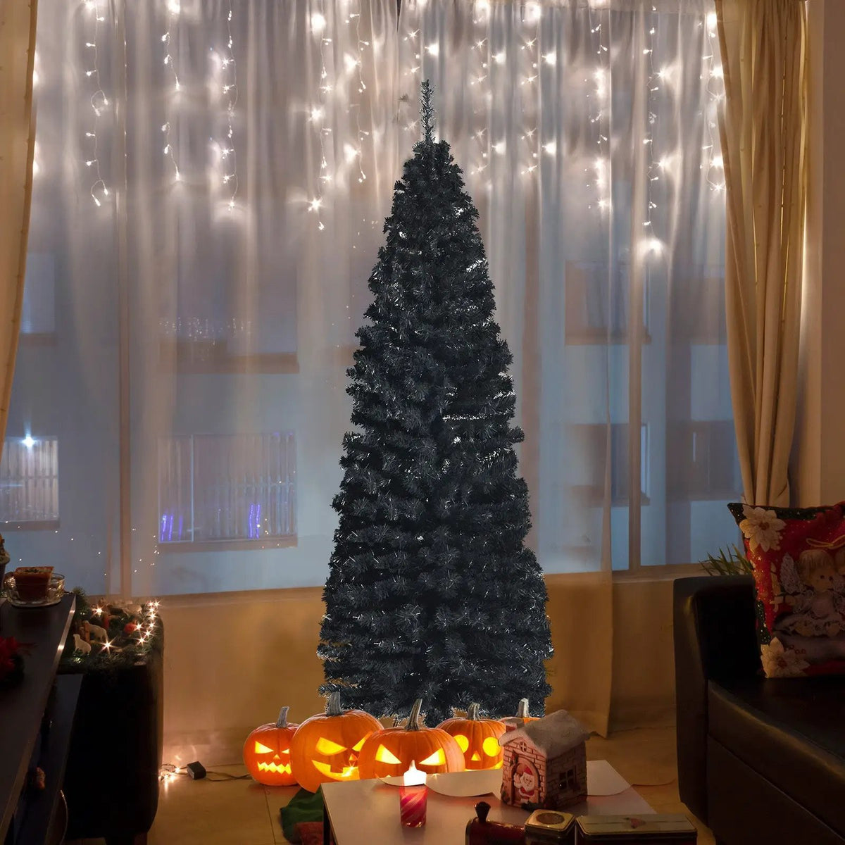 6 Feet Unlit Pencil Slim Tree Artificial Christmas Tree by DirectDeals