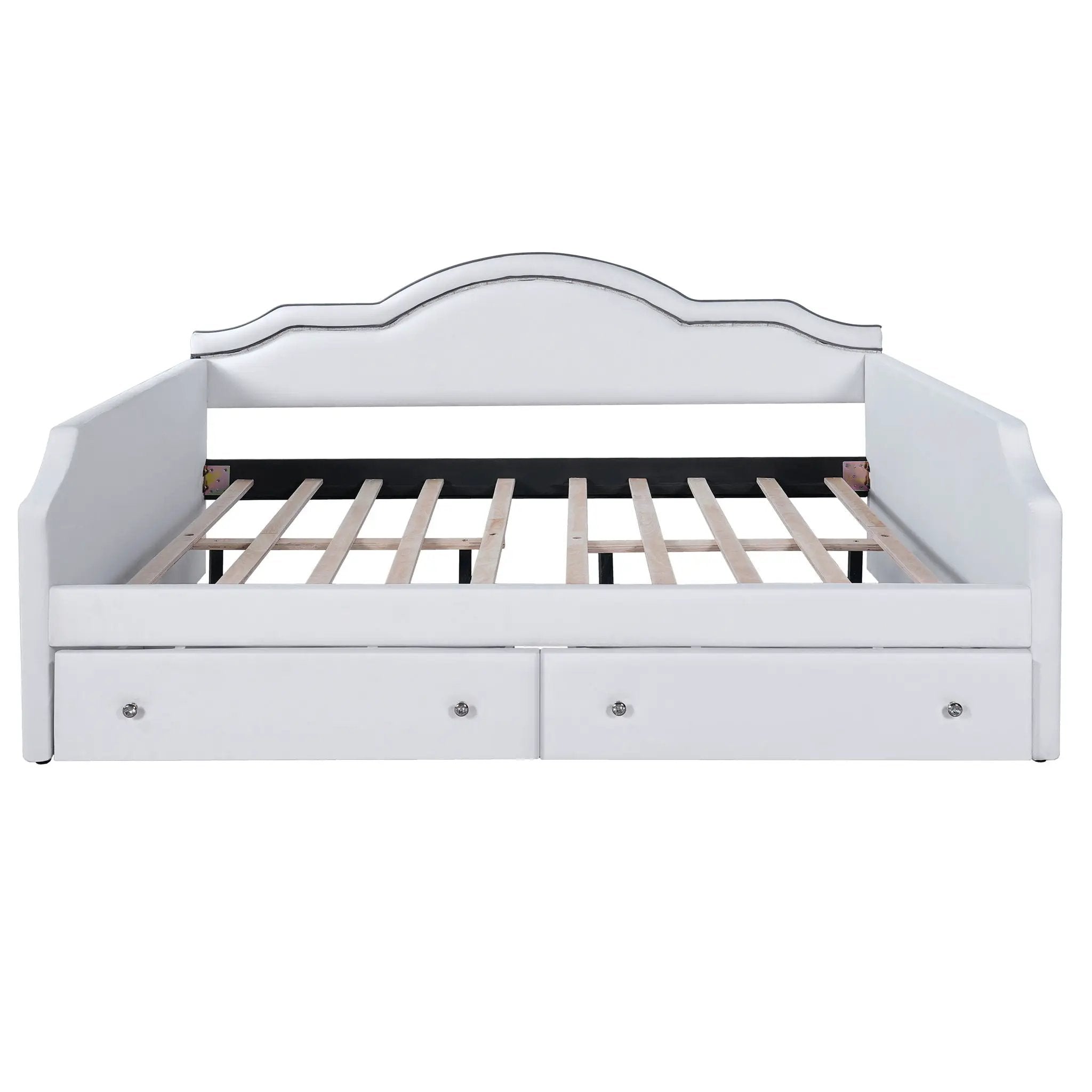 Upholstered Daybed With LED Lights And 2 Drawersme by HouseOfZazla