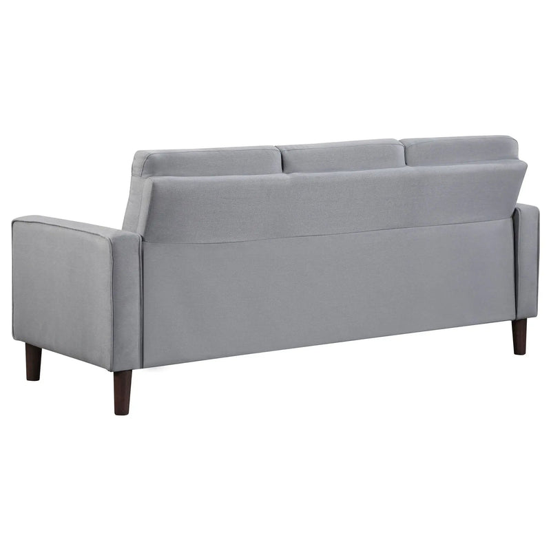 Bowen 3-piece Upholstered Track Arm Tufted Sofa Set Grey by Unique Piece Furniture
