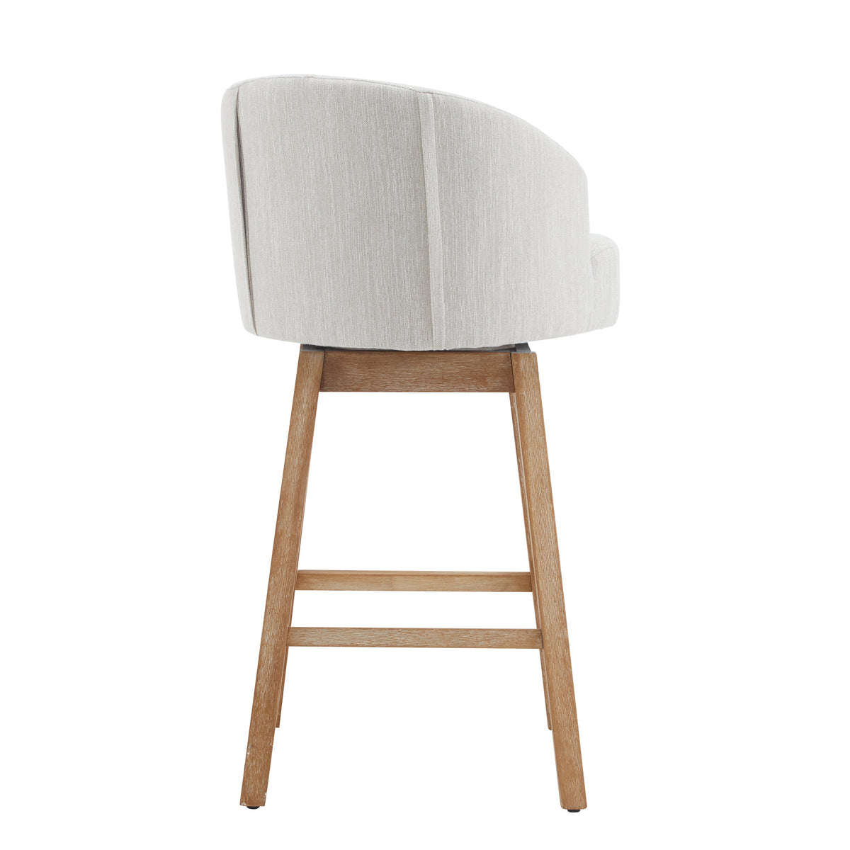 Upholstered Swivel Counter Stools with Backrest – Set of 2, photo 8 of 10