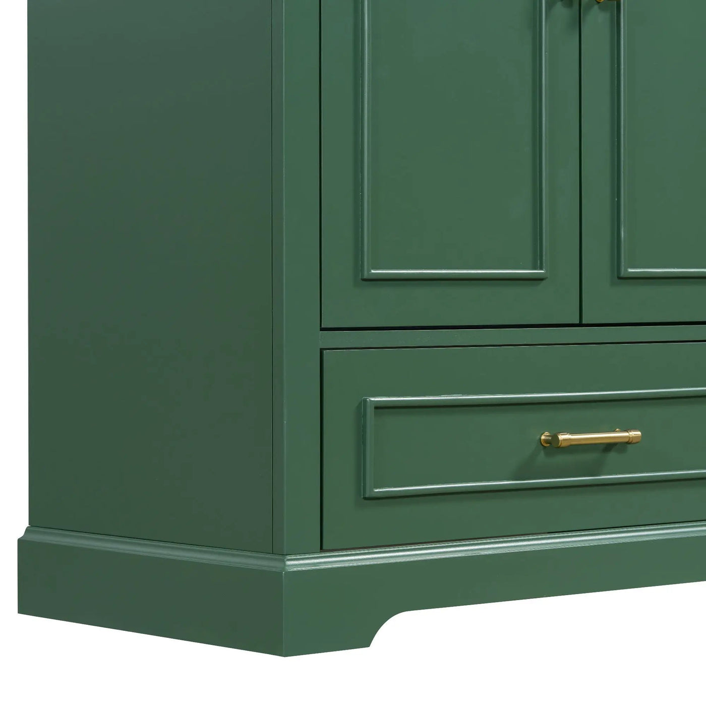 Bathroom Vanity With Sink, 1 Divided Drawer And 2 Soft Close Doors With Double Shelf by HouseOfZazla