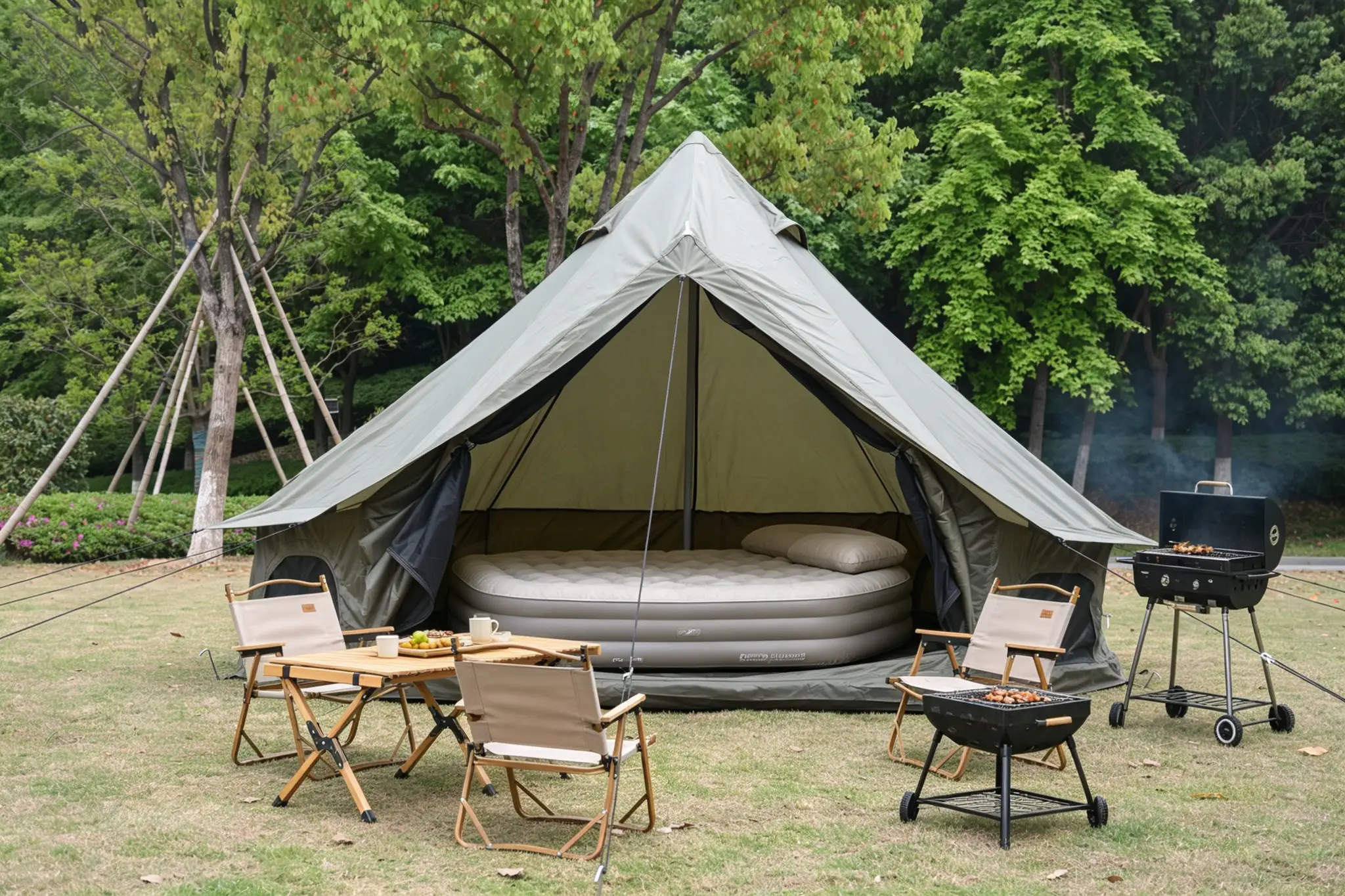 Oxford Bell Tent for Family Camping by HouseOfZazla