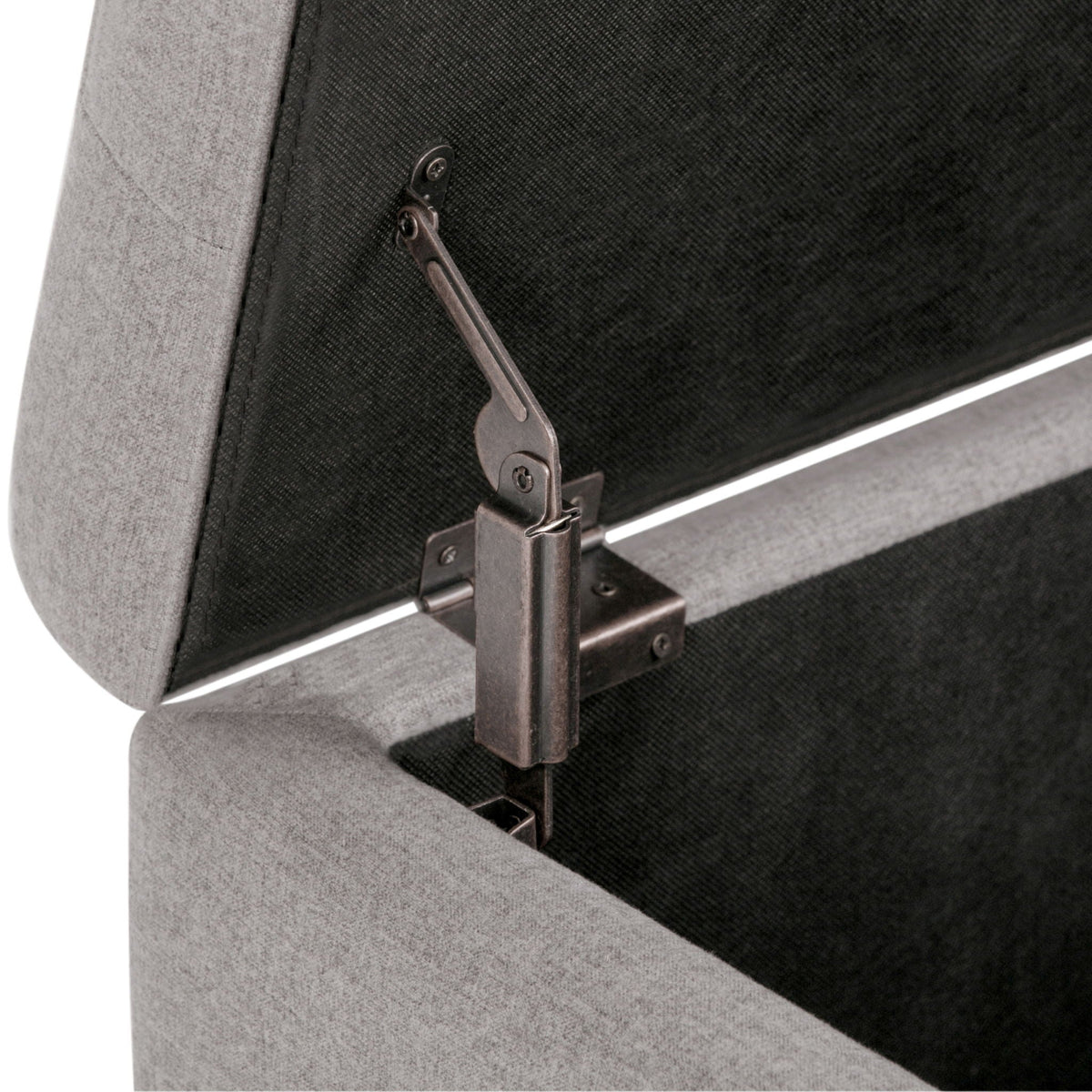 Upholstered Storage Ottoman with Child Safety Hinge - Multiple Colors, photo 16 of 40