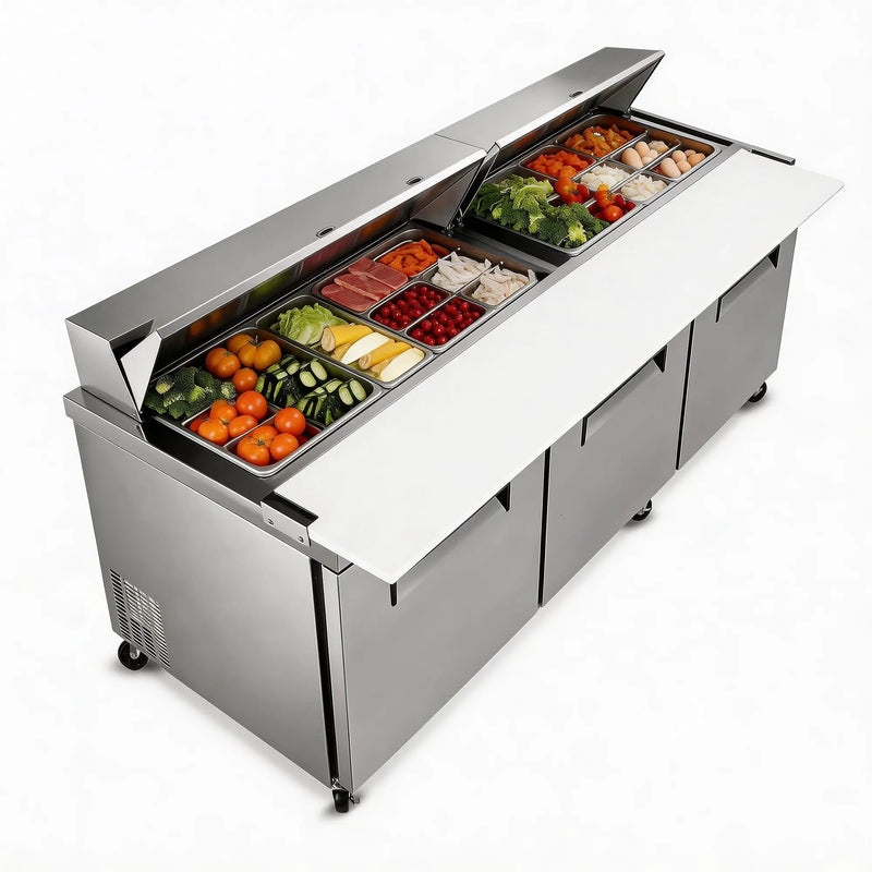 Orikool 72M IN Commercial Refrigerators Sandwich & Salad Prep Table by HouseOfZazla