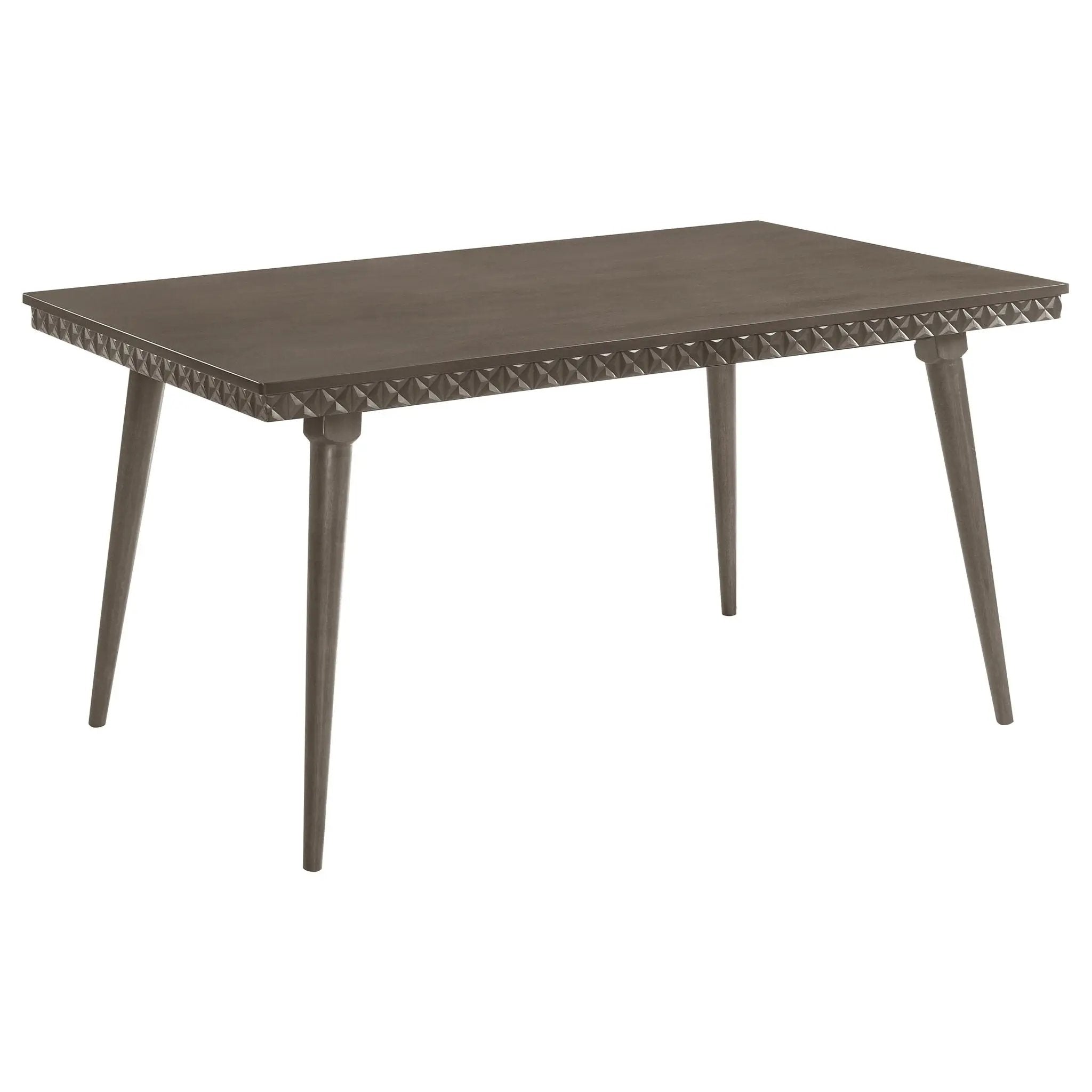 Perkins - 5 Piece Rectangular Dining Set With Chairs - Dark Brown