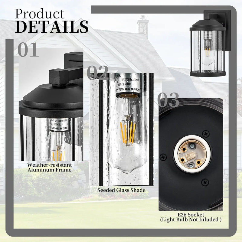 Outdoor Wall Sconces 2 Pack by HouseOfZazla