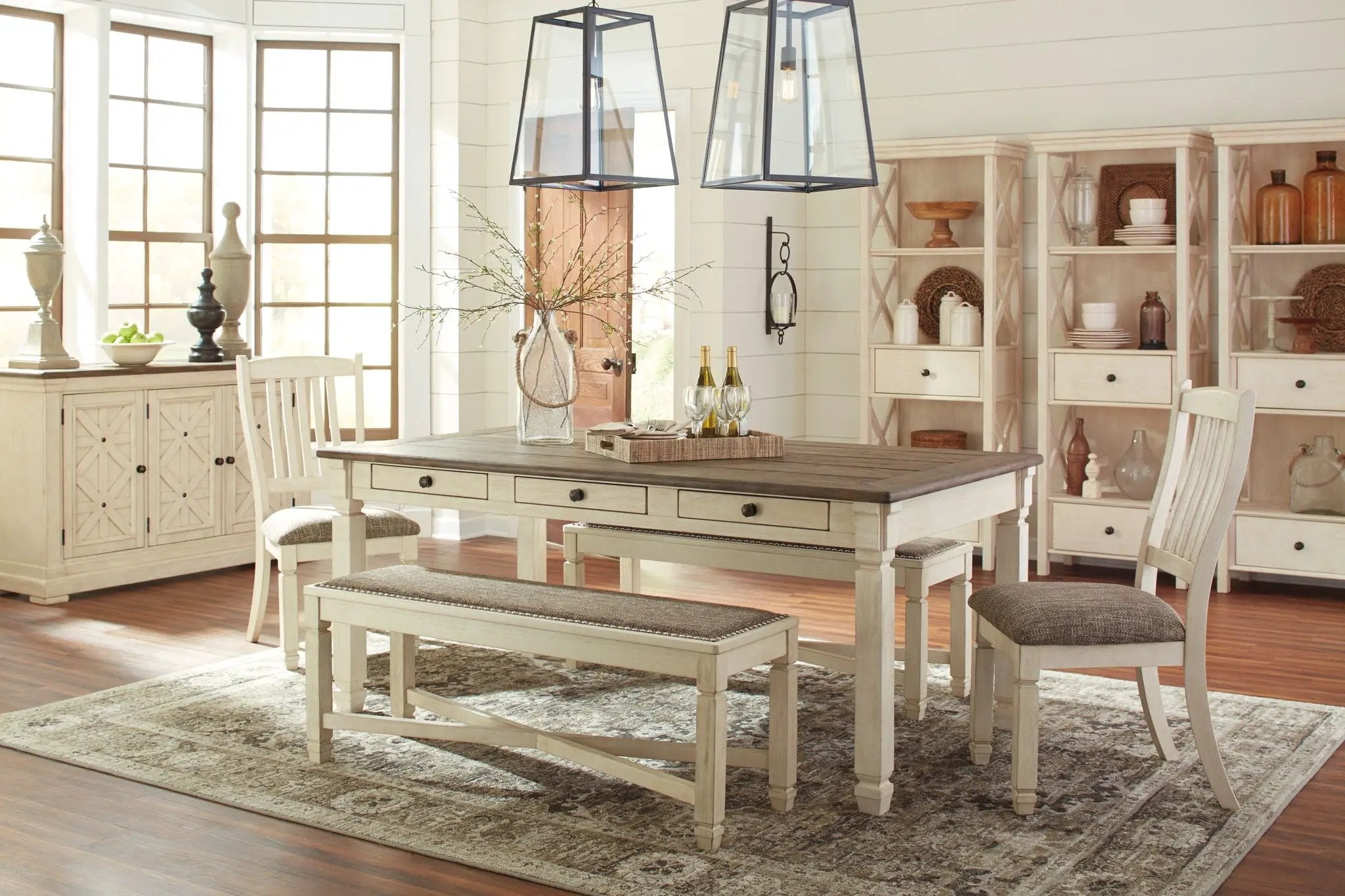 Bolanburg - Large UPH Dining Room Bench - Beige by Unique Piece Furniture